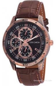 Lois Caron LCD-4036 CHRONOGRAPH PATTERN ANALOG WATCH